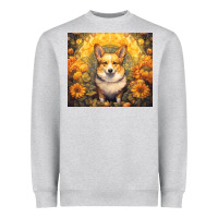 Heather Grey pembroke welsh corgi Heavyweight Sweatshirt - Unal Design