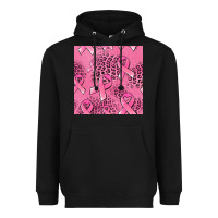 Black breast cancer seamless pattern Heavyweight Hoodie - Jasminsmagicworld