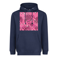 Navy breast cancer seamless pattern Heavyweight Hoodie - Jasminsmagicworld