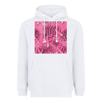 White breast cancer seamless pattern Heavyweight Hoodie - Jasminsmagicworld