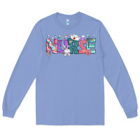Colony Blue Easter Nurse Easter Day Long Sleeve Tee - Neo Western