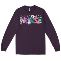 Plum Easter Nurse Easter Day Long Sleeve Tee - Neo Western