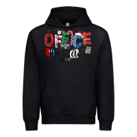 Black Office Squad Christmas Urban Hoodie - LillyAllenDesigns