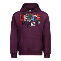 Mauve Wine Office Squad Christmas Urban Hoodie - LillyAllenDesigns