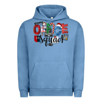 Pigment Pebble Blue Office Squad Christmas Urban Hoodie - LillyAllenDesigns