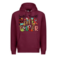Burgundy santa s favorite bank teller Premium Hoodie - MaliasSmallBusiness