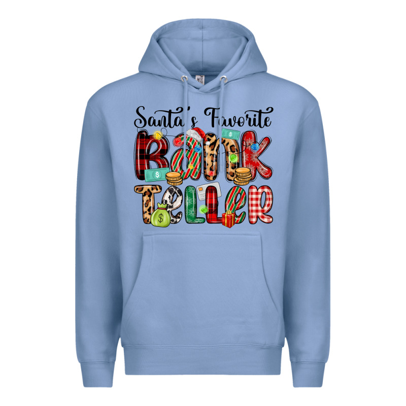 Santa S Favorite Bank Teller Premium Hoodie by MaliasSmallBusiness | Teevron