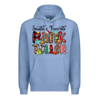 Colony Blue santa s favorite bank teller Premium Hoodie - MaliasSmallBusiness