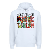 White santa s favorite bank teller Premium Hoodie - MaliasSmallBusiness