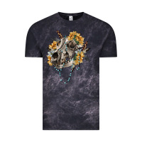 Cloud Black Boho wolf skull Vintage Tee - RanaPortraitStore