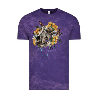 Cloud Purple Boho wolf skull Vintage Tee - RanaPortraitStore