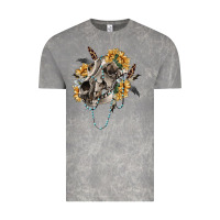 Cloud Rock Boho wolf skull Vintage Tee - RanaPortraitStore