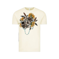 Vintage Arctic Boho wolf skull Vintage Tee - RanaPortraitStore
