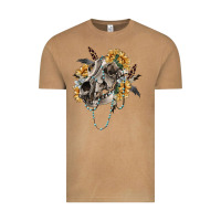 Vintage Camel Boho wolf skull Vintage Tee - RanaPortraitStore