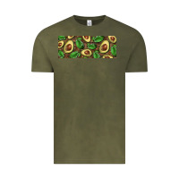 Vintage Olive avocados with wood and leopard background 11 oz mug Vintage Tee - BarkalooDesign