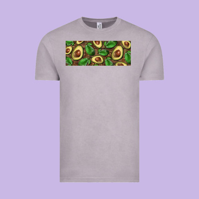 Avocados With Wood And Leopard Background 11 Oz Mug Vintage Tee Designed By Barkaloodesign