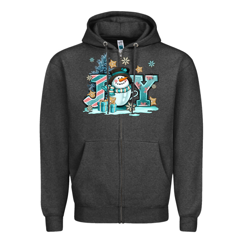 Cute Coffeecup Snowmanand Joy Zipper Hoodie by AdoDesignShop | Teevron