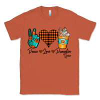 Copper Peace Love Pumpkin Spice Classic Tee - CowhideDigitalArt