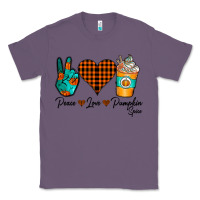 Lavender Peace Love Pumpkin Spice Classic Tee - CowhideDigitalArt