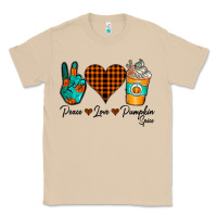Mushroom Peace Love Pumpkin Spice Classic Tee - CowhideDigitalArt