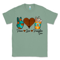 Sage Peace Love Pumpkin Spice Classic Tee - CowhideDigitalArt