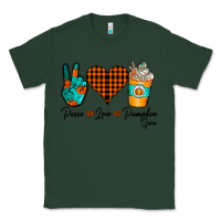 Sports Green Peace Love Pumpkin Spice Classic Tee - CowhideDigitalArt
