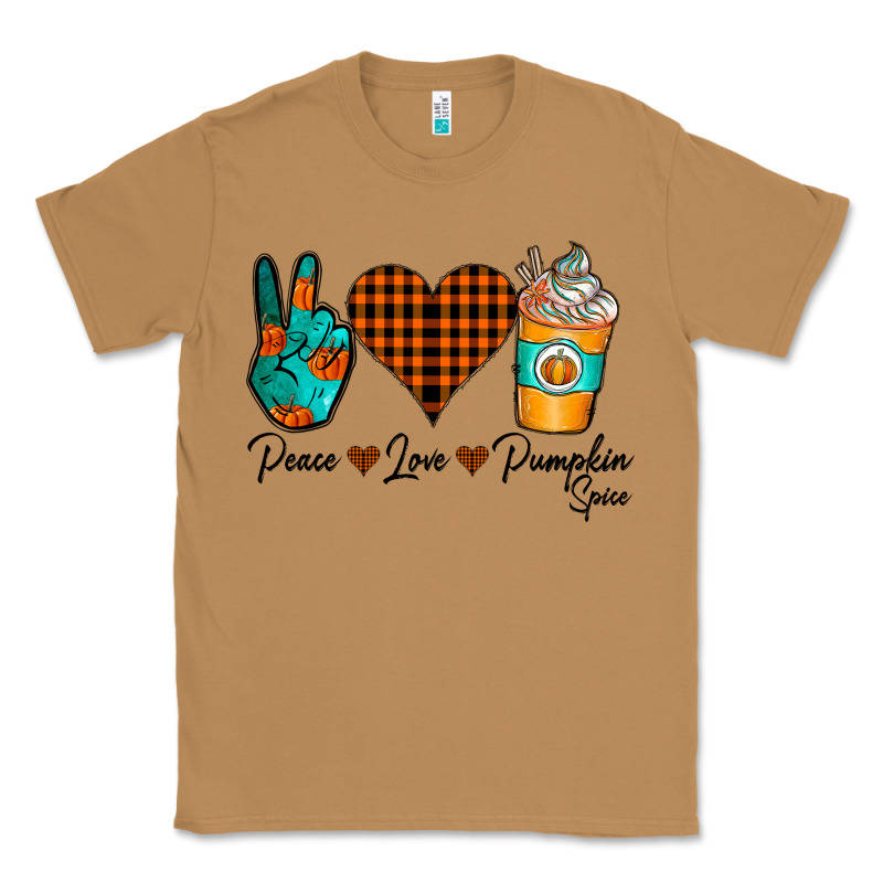 Peace Love Pumpkin Spice Classic Tee by CowhideDigitalArt | Teevron
