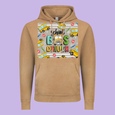 Vintage Hoodie school bus driver