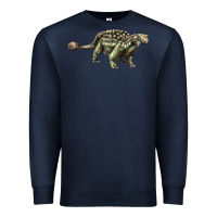 Navy Ankylosaurus T-Rex Premium Sweatshirt - LillyAllenDesigns