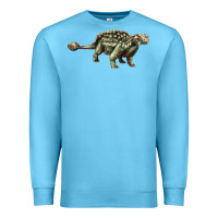 Ocean Blue Ankylosaurus T-Rex Premium Sweatshirt - LillyAllenDesigns