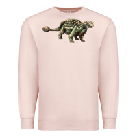 Pale Pink Ankylosaurus T-Rex Premium Sweatshirt - LillyAllenDesigns