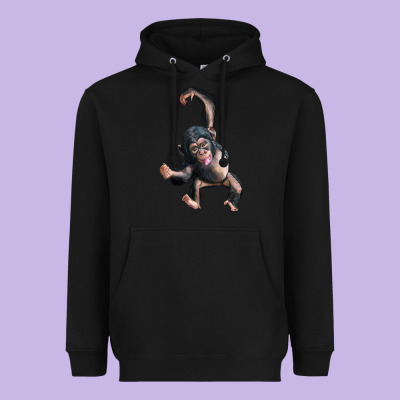 Baby Chimpanzee Heavyweight Hoodie Designed By Lillyallendesigns