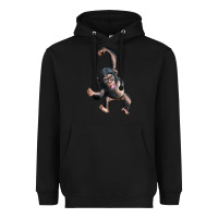 Black baby chimpanzee Heavyweight Hoodie - LillyAllenDesigns