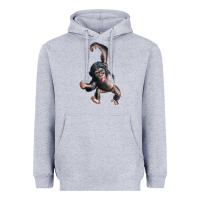 Heather Grey baby chimpanzee Heavyweight Hoodie - LillyAllenDesigns