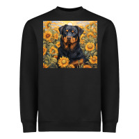 Black rotweiler Heavyweight Sweatshirt - Unal Design
