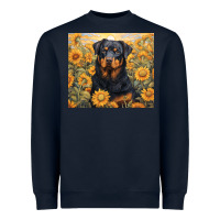 Navy rotweiler Heavyweight Sweatshirt - Unal Design