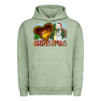 Pigment Oil Green Christmas Snowman Urban Hoodie - LillyAllenDesigns