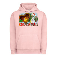 Pigment Salmon Christmas Snowman Urban Hoodie - LillyAllenDesigns