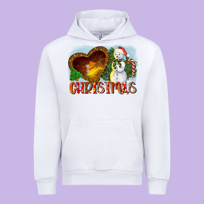 Christmas Snowman Urban Hoodie Designed By Lillyallendesigns