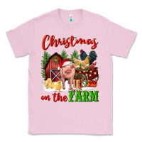 Bubblegum Pink christmas on the farm Classic Tee - FaDigitalArtStudio