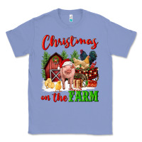 Colony Blue christmas on the farm Classic Tee - FaDigitalArtStudio