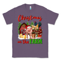 Lavender christmas on the farm Classic Tee - FaDigitalArtStudio