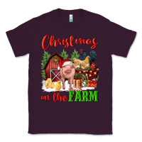 Plum christmas on the farm Classic Tee - FaDigitalArtStudio