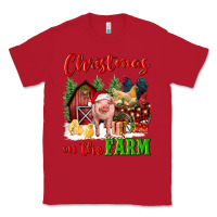 Red christmas on the farm Classic Tee - FaDigitalArtStudio