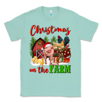Seafoam christmas on the farm Classic Tee - FaDigitalArtStudio