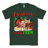 Sports Green christmas on the farm Classic Tee - FaDigitalArtStudio
