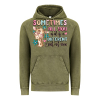 Vintage Olive sometimes all you need is a different point of  vi Vintage Hoodie - MaliasSmallBusiness
