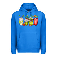 True Royal Christmas characters coffee cups Premium Hoodie - MaliasSmallBusiness