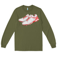 Army Green red cleats fa element Long Sleeve Tee - FaDigitalArtStudio