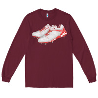 Burgundy red cleats fa element Long Sleeve Tee - FaDigitalArtStudio